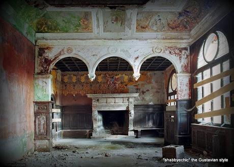 Haunting images of the forgotten palaces  which are now spectacular ruins...