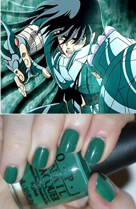 Painting a Burning Cosmo Chapter 2 Dragon Shiryu (OPI Jade is the New Black)