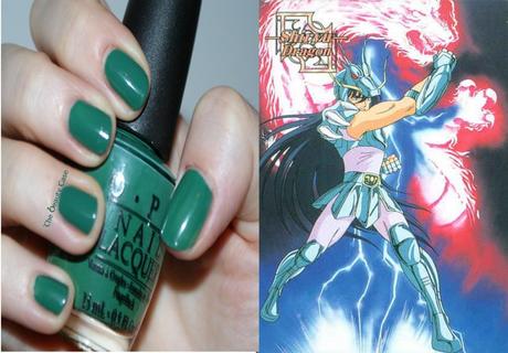 Painting a Burning Cosmo Chapter 2 Dragon Shiryu (OPI Jade is the New Black)