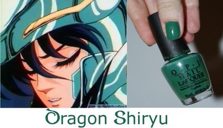 Painting a Burning Cosmo Chapter 2 Dragon Shiryu (OPI Jade is the New Black)