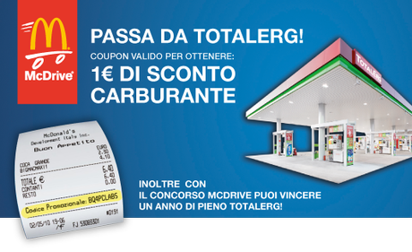 Coupon di 1€ su benzina e gasolio TotalErg