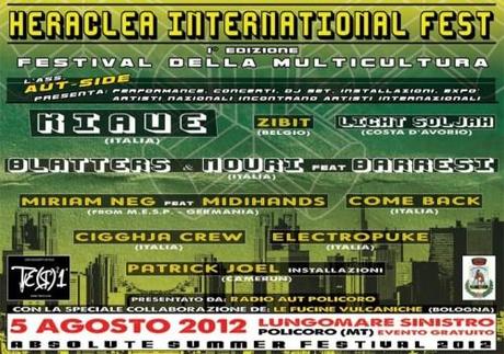 Heraclea International Fest: a Policoro una festa musicale multiculturale. Grande attesa per il rapper calabrese Kiave