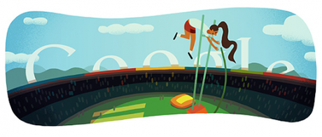 Google doodle dedicato al salto con l’asta a Londra 2012