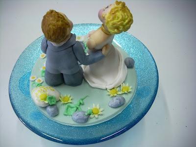 Wedding cake topper per Silver e Jessica