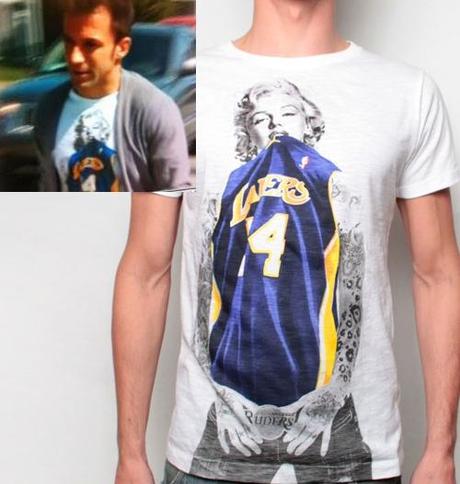 Marilyn Monroe, sex symbol t-shirt Heat e Lakers