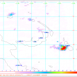 Bagana SO2 satellite image