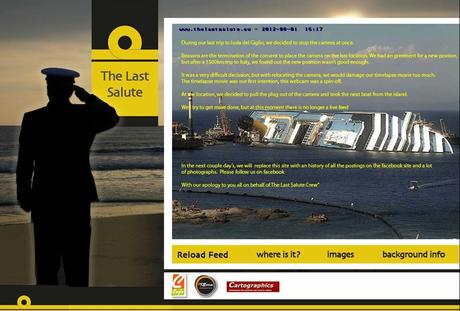 The Last Salute: spenta la webcam che documentava il recupero di Costa Concordia