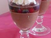 verrine mousse cioccolato geleè zibibbo frutti rossi auguri