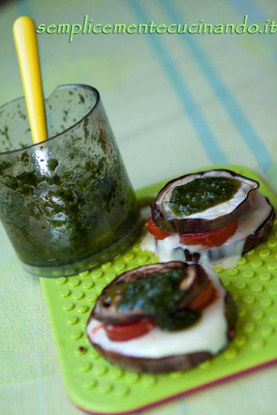 Bocconcini di melanzane grigliate e formaggio