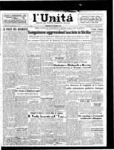 L'Unità, 24 giugno 1947, prima pagina