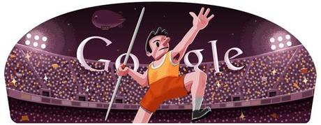 Google doodle - Londra 2012 Lancio del Giavellotto