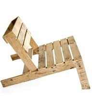 reclaimed pallet as a chair