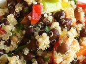 ricette Alice, Insalata quinoa ceci neri verdure olive