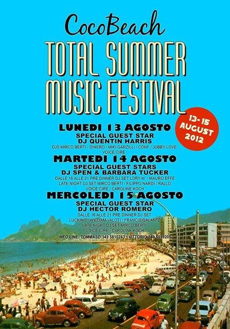 Total Summer Festival @ Coco Beach per ferragosto 2012 - 14/8 Barbara Tucker (www.barbaratucker.com) e Dj Spen (al mixer anche Filippo Nardi, voice Cire)