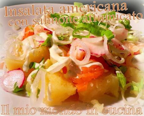 INSALATA ALL'AMERICANA CON SALMONE AFFUMICATO E GAMBERI