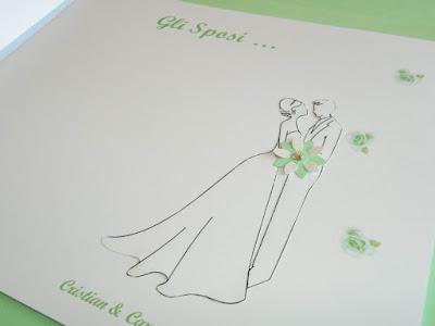 Guestbook per matrimonio: bianco e verde