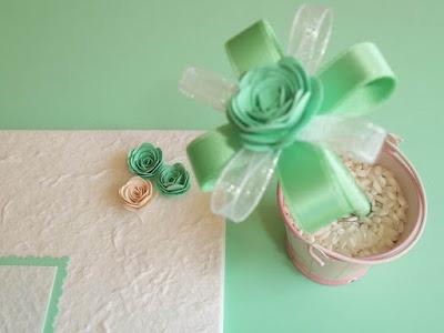 Guestbook per matrimonio: bianco e verde