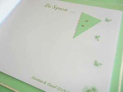 Guestbook per matrimonio: bianco e verde