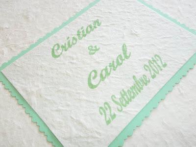 Guestbook per matrimonio: bianco e verde