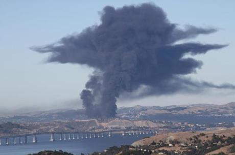 La Chevron brucia a Richmond