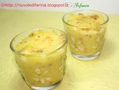 Crema fredda al limone e uvetta, senza latte