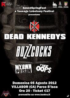 Il concerto dei Dead Kennedys e Buzzcocks a Villasor