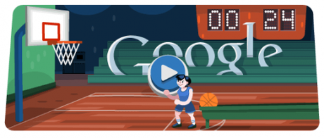 Da Google un doodle animato per la pallacanestro di Londra 2012