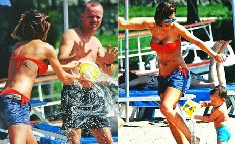 ANNA TATANGELO E GIGI D'ALESSIO IN VACANZA IN SARDEGNA CON IL PICCOLO ANDREA