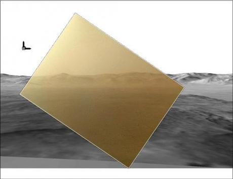 La prima immagine a colori di Curiosity su Marte
