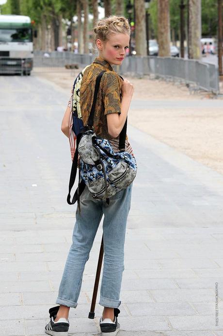 In the Street... Model off Duty Hanne Gaby