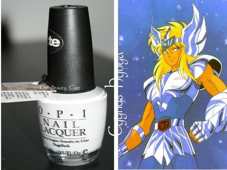 Painting a Burning Cosmo Chapter 3 Cygnus Hyoga (OPI Alpine Snow Matte)