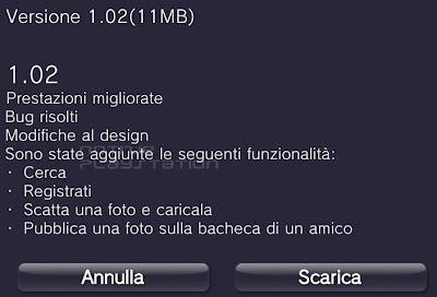 Playstation Vita : L'applicazione Facebook si aggiorna alla versione 1.02, ecco le novità