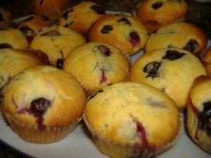Muffin ai mirtilli (senza latte )