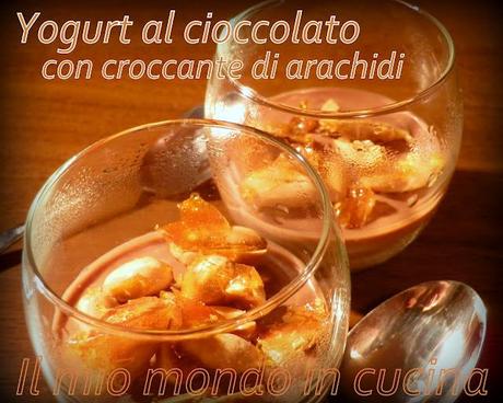 YOGURT AL CIOCCOLATO CON CROCCANTE DI ARACHIDI