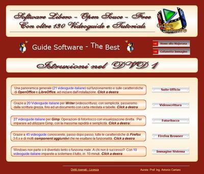 Prima schermata del DVD 2 - Guide Software