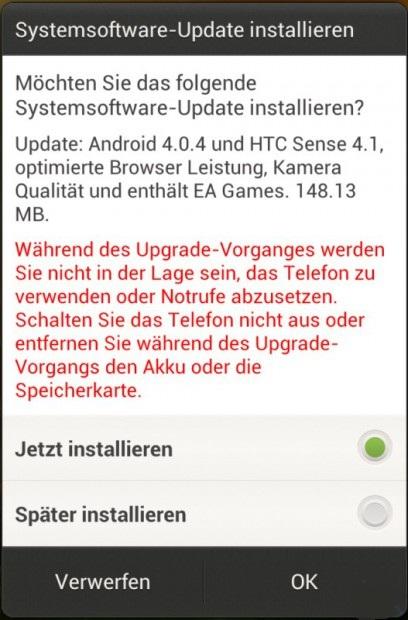 HTC One X Aggiornamento Android 4.0.4 con HTC Sense 4.1 v2.17.401.2