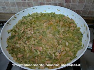 Pasta con salmone e zucchine