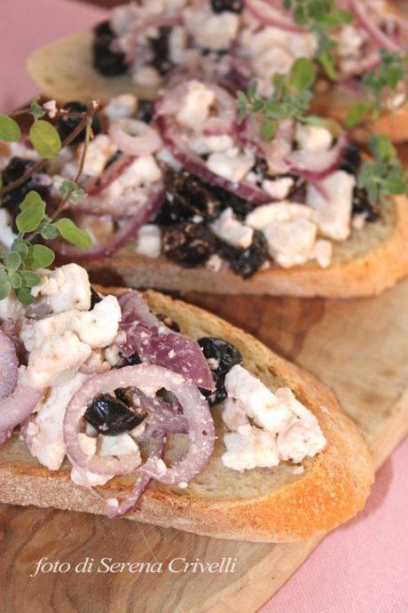 BRUSCHETTA ALLA GRECA di Dolcipensieri