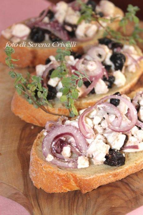 BRUSCHETTA ALLA GRECA di Dolcipensieri