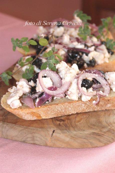 BRUSCHETTA ALLA GRECA di Dolcipensieri