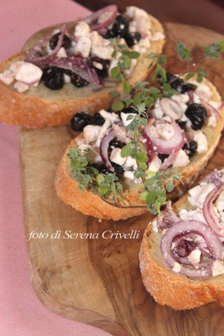 BRUSCHETTA ALLA GRECA di Dolcipensieri