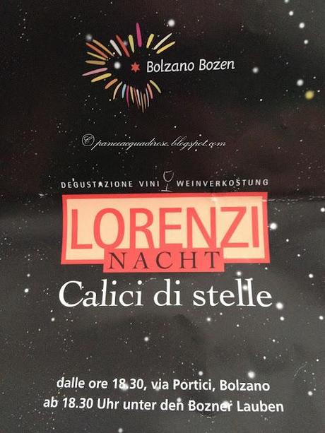 Sono a Bolzano: cosa faccio? Calici di stelle 2012