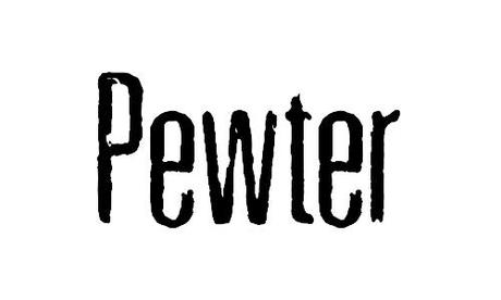 pewter font retro