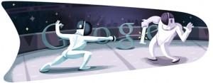 Google doodle - Londra 2012 Scherma