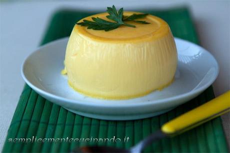 Panna cotta con zafferano