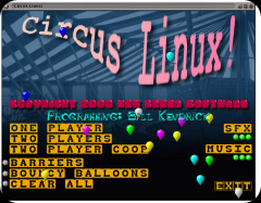 Circus Linux divertente ed emozionante gioco del circo in compagnia di 2 clown.