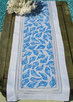 Blue Shell Table Runner