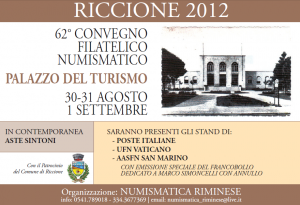 convegno numismatico riccione settembre 300x205 Convegno Filatelico Numismatico Riccione al Palazzo del Turismo