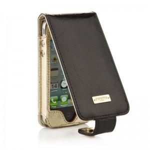 Custodia di pelle per iPhone 4 / 4S Pipetto Luxury