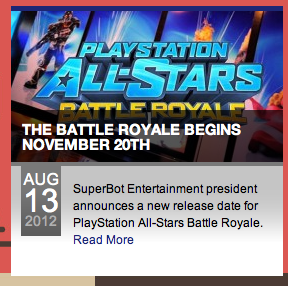 PlayStation All Stars Battle Royale ritarda a novembre ?